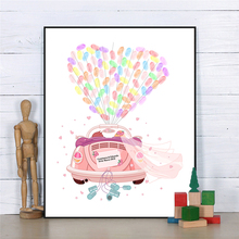 HAOCHU-pintura de dibujo de coche de boda personalizada, bricolaje, decoración del hogar 2024 - compra barato