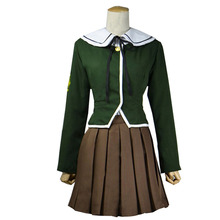 Danganronpa-Disfraz de Cosplay para mujer, dangan-ronpa, Chihiro, Fujisaki, uniforme, abrigo, falda, camisa, Anime, Halloween, 2017 2024 - compra barato