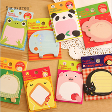 Kawaii Sticker Animal Shape Sticky Notes Cute NoteBook Cartoon N Times Post Notepad Student Office School Supplies Stationery 2024 - buy cheap
