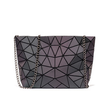 2020 Fashion Women Evening Bag Geometric Luminous Envelope Women Shoulder Bags Clutch Messenger Bags Casual Girls Flap Handbag 2024 - buy cheap