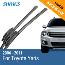 SUMKS-limpiaparabrisas para Toyota Yaris, brazos de gancho, 2006, 2007, 2008, 2009, 2010, 2011 2024 - compra barato