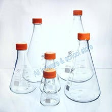 1pcs 250ml to 3000ml high borosilicate glass filament triangular flask GL45 high temperature resistant rib conical flask 2024 - compre barato