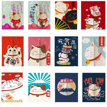 Japanese Fortune Cat Half-curtain Window Customize Partition Home Toilet Restaurant Kitchen Door Curtains 2024 - buy cheap