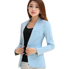 Chaqueta blanca de talla grande para Mujer, Blazer ajustado para el trabajo, mujeres Blazers y chaquetas, 2016 2024 - compra barato