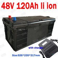 GTK-batería de litio impermeable para patinete eléctrico, cargador de 10A, 48V, 120AH, BMS, 3500W, 7000W 2024 - compra barato