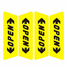 4pcs/set styling Reflective Door Open Warning Stickers for Chevrolet Cruze Trax Aveo Lova Sail Epica Captiva Volt Camaro Cobalt 2024 - buy cheap