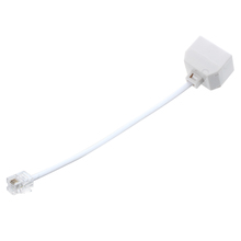 Divisor de teléfono RJ11 6P4C 1 macho 2 hembra-blanco 2024 - compra barato