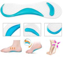 1Pair Soft Gel Insole 3/4 Lady Shoe Pad With Non-Slip Arch Support And Cushion Orthotics Foot Care Tool Massager Washable C591 2024 - buy cheap