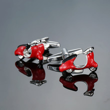 XK667  High quality men's red car battery Cufflinks Cufflinks French business shirt accessories 2024 - buy cheap