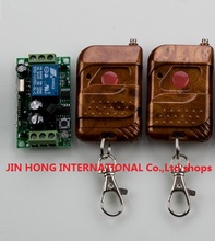 2016 Nova DC12V 1CH Auto porta de controle de acesso/Bloqueio do sistema de controle remoto sem fio interruptor sem fio transmissor receptor 315/433 MHZ