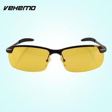 Мужские спортивные антибликовые поляризационные солнцезащитные очки желтого цвета для вождения ночью 2024 - купить недорого