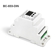 BC-833-DIN nuevo carril DIN DC12 24V 8A * 3CH salida, DMX512 3CH voltaje constante 1990 decodificador controlador para lámpara de tira led 2024 - compra barato