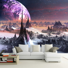 Papel de parede com foto personalizada 3d, mural de arte para sala de estar, quarto, plano de fundo de tv, estrelas do universo estéreo 2024 - compre barato
