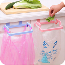 Kitchen Cupboard Back Trash Bag Rack Cabinet Door Garbage Bag Holder Hanging Kitchen Cabinet Hanging Trash Rack Kitchen Tools 2024 - buy cheap