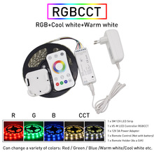 5m 5050 SMD RGB CCT LED Strip Lights Waterproof 60Leds/m Flexible Light DC 12V Warm White 2.4G Wireless Synchronously Control 2024 - buy cheap