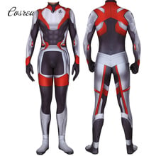 Endgame Cosplay Zipper Bodysuit Full Body Spandex Suit Costume Onesie Adult Kids Clothes Zentai Body Suit 2024 - buy cheap