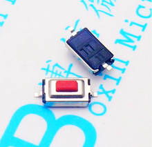 Бесплатная доставка, 100 шт., сенсорный кнопочный выключатель, модель лента переключения 3*6*2,5 мм, красная головка/красный микровыключатель, патч, импорт 2 фута 2024 - купить недорого