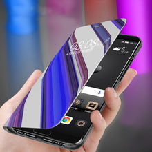 Умный флип-чехол для Samsung Galaxy A51 S20 Ultra A50 A70 J5 J7 2016 Note 10 Plus 9 8 A10 A30 S8 S9 S6 S7 A6 зеркальный чехол для телефона 2024 - купить недорого