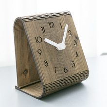 Creative Wooden Table Clock Modern Design Bedroom Decoration Desk Clocks for Student Office Desktop Watch Home Decor 2024 - buy cheap