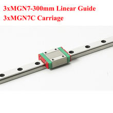 3Sets Of MR7 7mm Mini Linear Guide 300mm MGN7 Linear Motion Guide With MGN7C Linear Block For Cnc 2024 - buy cheap