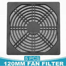 5PCS lot Dustproof Foam Mesh Heatsink Filter Dust Guard for 120mm 12cm PC Computer Cooling Fan 2024 - buy cheap