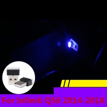 For Infiniti Q50 2014-2018 USB LED mini Wireless Car Interior Ambient Lighting Atmosphere Decorative Mild Light Multifunction 2024 - buy cheap