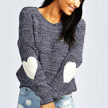 NEW Women Casual Long Sleeve Knitted Pullover Tops Loose Sweater Knitwear Jumper 2024 - buy cheap