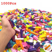 Hot 1000Pcs Colorful Building Blocks Bricks Creative Montessori Block Gift Toys Figures for Children Girls Birthday 2024 - buy cheap