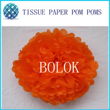 100 шт 14 "(35 см) помпоны шар оранжевая папиросная бумага помпоны цветок-больше цветов для выбора-свадьба-день рождения-украшения 2024 - купить недорого