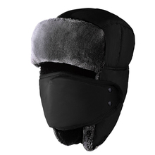 2017 hot sale Male winter hat masks female winter thickening plus velvet northeast cap ear lei feng cap 2024 - buy cheap