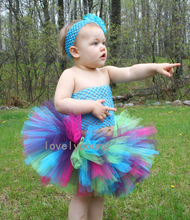 Toddler Girls Tutu Skirt Fluffy Rainbow Handmade Tulle Skirt Kids Photography clothing 2024 - buy cheap