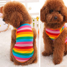 Cute Pet Dog Clothes Spring T-shirt Soft Dogs Clothes Pet Cat Clothing Summer Cotton Shirt Casual Coats For Small Pets Chihuahua 2024 - купить недорого