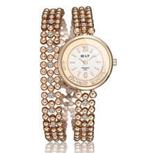 Relógio com pulseira de diamante feminino, acessórios de joias de luxo, relógio de pulso vintage, vestido de quartzo, zegarek damski 2024 - compre barato