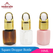 Sedorate 30 pcs/Lot 10ML Square Empty Bottles For Cosmetic Makeup Essential Oil Containers Dropper Pipettes Bottles JX119-1 2024 - buy cheap