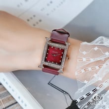 Nuevos relojes cuadrados de diamantes de imitación para mujer, relojes de vestir para mujer, relojes de marca lujosa con diamantes, relojes de pulsera de cristal de cuarzo para mujer 2024 - compra barato