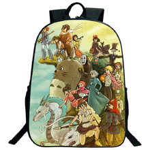 Bonita Mochila de Estudio Ghibli para niños y niñas, morral de Totoro con hermoso patrón fresco, Mochila para estudiantes y hombres 2024 - compra barato