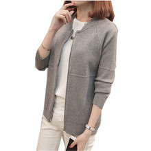 2019 New Autumn Sweater Women Korean Loose Zipper Knitted Cardigan Long Sleeve Female Cardigans Women Jumper basic Coats PZ1052 2024 - buy cheap