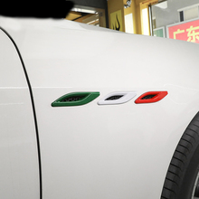 Indicador de flujo de aire de ala lateral, embellecedor de cubierta de ventilación de entrada de guardabarros cromado ABS, apto para Maserati Ghibli Quattroporte, accesorios de estilo de coche 2024 - compra barato