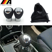 Chrome 5/6 Speed Manual Gear Shift Knob Lever Stick Gaiter Boot Cover Case For Mazda 6 M6 2002-2007 Car Styling Accessories Part 2024 - buy cheap