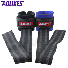 AOLIKES 1 Pair Gym Sport Wristband Fitness Dumbbells Training Wrist Support Straps Wraps With Hand Power Bands Horizontal Bar 2024 - buy cheap