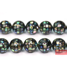 Contas de concha de abalone redonda de 10mm natural, colar e pulseira com 12 tamanhos asrb01 2024 - compre barato