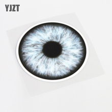 YJZT-pegatina Circular de dibujos animados para coche, Ojos de Animal de PVC, 12,6 CM x 12,6 CM, 13-0431 2024 - compra barato