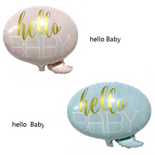 Pink Blue Hello Baby Helium Foil Balloon Its a Girl Boy Helium Air Balloons Baby Shower Air Balls Birthday Party Decoration Kids 2024 - buy cheap