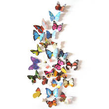 1 Набор 3D стикер бабочки Сделай Сам Наклейка Искусство настенные наклейки домашний декор комнаты-Y102 2024 - купить недорого
