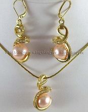 Pendientes de perla de concha del Mar del Sur, conjunto de colgante de collar de 12mm,> * reloj al por mayor, cuarzo, jade, CZ, crysta 2024 - compra barato