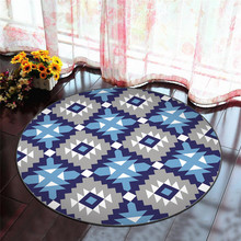 New Nordic Style 3D Print Round Carpet High-quality Polyester Bedroom Living Room Sofa Rug Yoga Mats Home Decora Carpets doormat 2024 - buy cheap