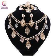 Conjunto de joyas de moda africano Nigeria Dubai color dorado africano joyas de cuentas conjunto de joyas de boda mujeres cuentas de conjuntos de joyas 2024 - compra barato