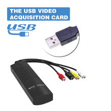 DVD DVR USB 2.0 Capture Video Adapter Converter Cable With Stereo Audio RCA S-Video Input for PC Laptop 2024 - buy cheap