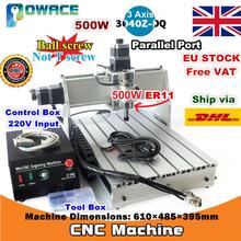 [EU/RU] 3-Axis 500W 3040Z-DQ Parallel /USB Port Desktop Ball Screw 3040 CNC Router Engraving Milling Machine 220V 2024 - buy cheap