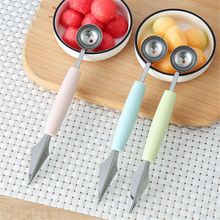 Double-end Ice Cream Dig Ball Scoop Spoon Baller DIY Assorted Cold Dishes Tool Watermelon Melon Fruit Carving Knife Cutter 2024 - buy cheap